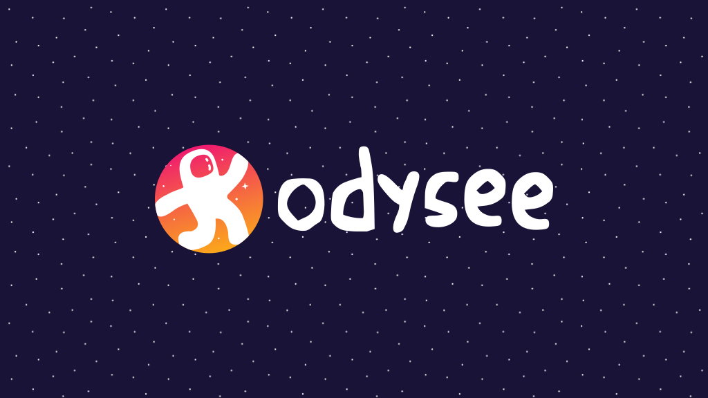 The Odysee logo with stars